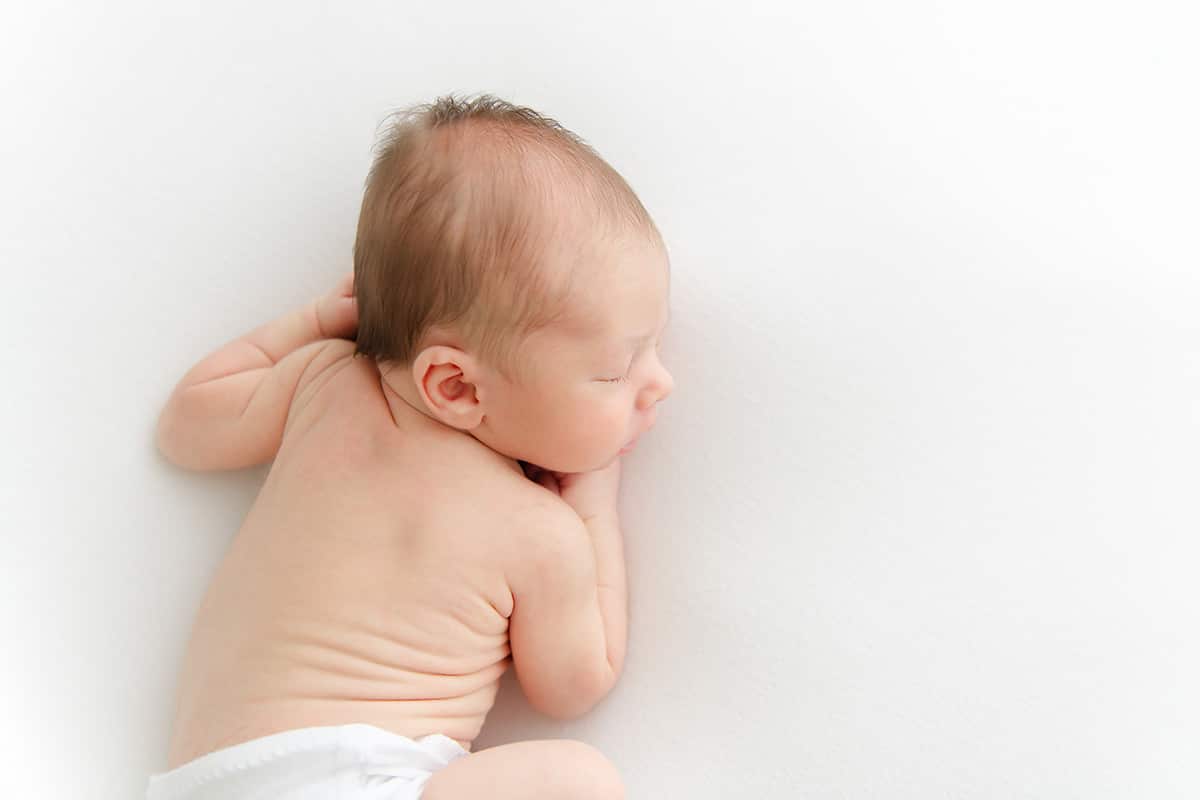 New Life Fertility Pensacola FL &mdash; peaceful newborn portrait by Destin newborn photographer Andrea Krey Photography
