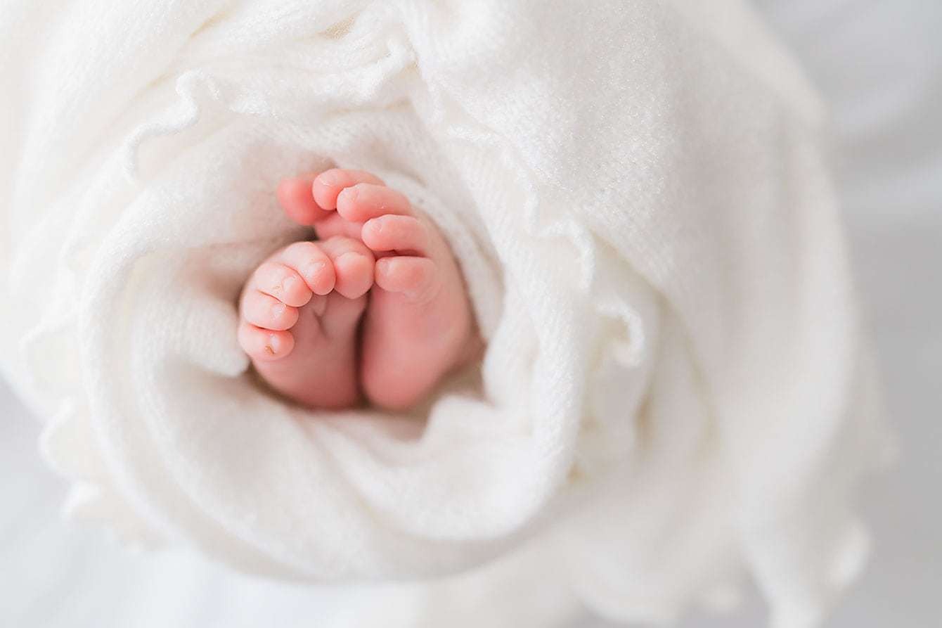 sweet baby feet details at Milton Memorial Birthing center