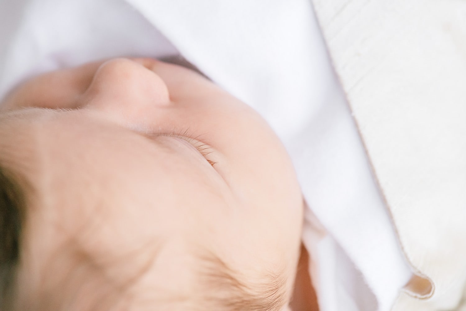 a detail shot of a baby photographed by Mobile newborn photographer