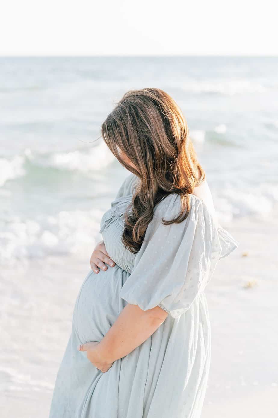 maternity woman at Destin fl beach