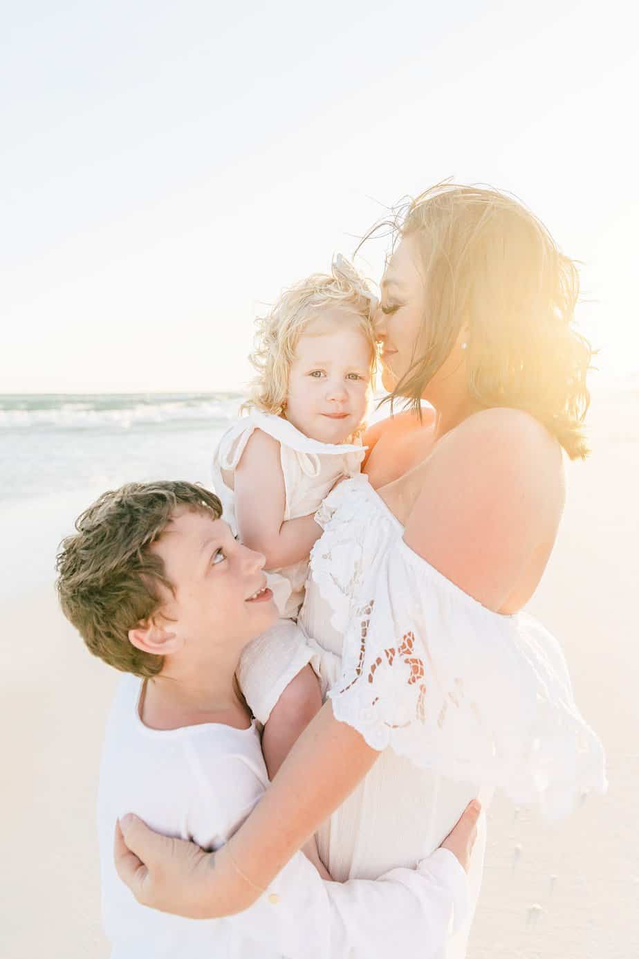 beautiful family on Fort Walton Beach